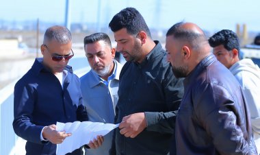 مدير بلدية الناصرية يتفقد مشاريع تاثيث  الشوارع ويشدد على إزالة التجاوزات