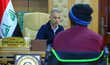 مدير بلدية الناصرية يوجه بتقديم الرعاية والمساعدة لذوي الاحتياجات الخاصة وكبار السن