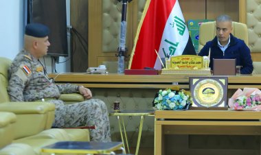 مدير بلدية الناصرية يبحث التعاون الخدمي مع مسؤول الكلية العسكرية