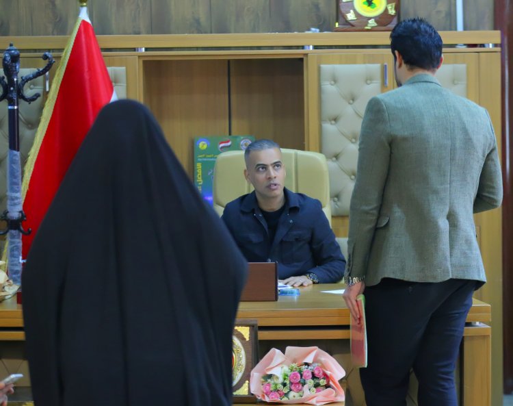 مدير بلدية الناصرية وكوادره يواصلون استقبال طلبات المواطنين بانسيابية عالية