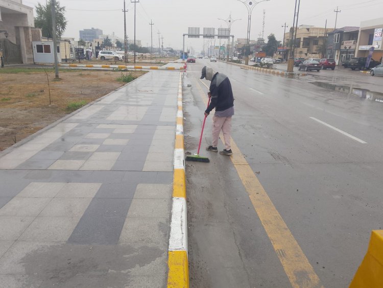بلدية الناصرية تشهد استمرار حملات التنظيف لتغير وجه الأحياء