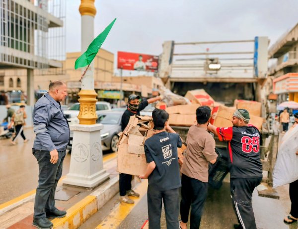 رغم الأمطار وأيام عيد الفطر المبارك.. بلدية الناصرية تواصل أعمالها الخدمية بجهود كوادرها الأبطال